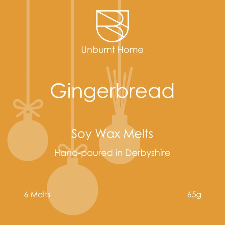 Derretedores de Cera de Soja com Aroma de Gengibre - Pack de 6 por atacado de Unburnt Home Fragrance