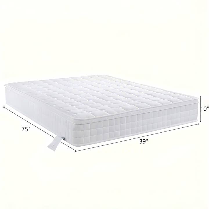 HOMYCASA DESIGN INC - Wholesale Bed - Twin Hybrid Mattress 10" Gel Foam Pocket Coil Comfort1