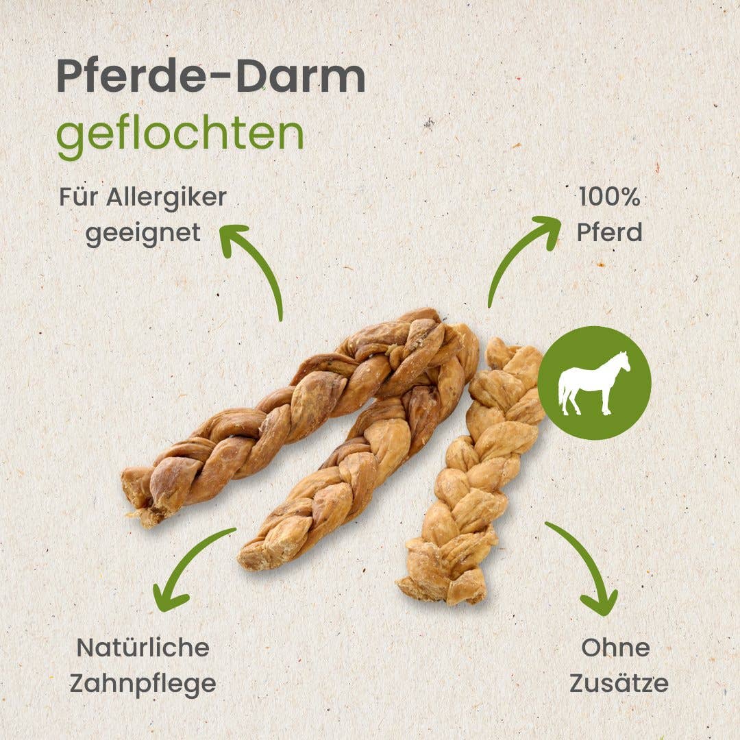 Kauartikel.com GmbH – Engroshandel Tyggeben - Hund – Flettet hestetarm uden konserveringsmidler3