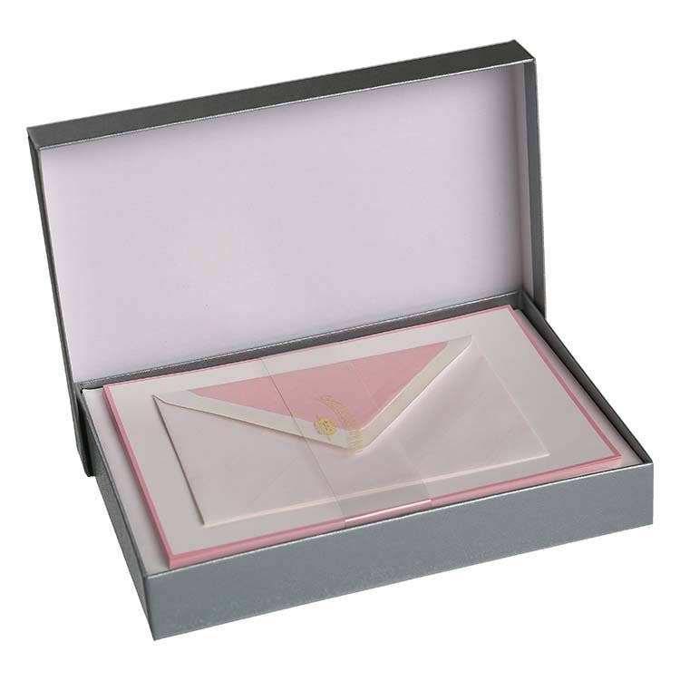 Royal Posthumus - Venta al por mayor Conjunto de papelería y tarjetas - Royal Posthumus Crown Mill | 25 hojas membretadas y sobres A5 con bordes y forro de color6