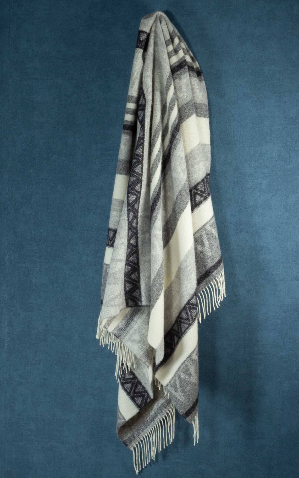 MoST - Wholesale Throw Blanket - Wool Throw Blanket TRIANGEL gray3