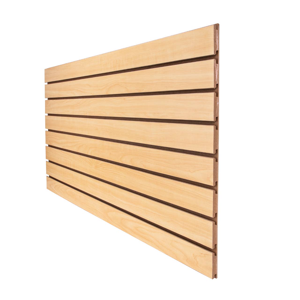Store Supply Warehouse - Wholesale Retailer Display - Accessories - 2' X 4' Maple Horizontal Slatwall Easy Panels - Pack Of 2 2