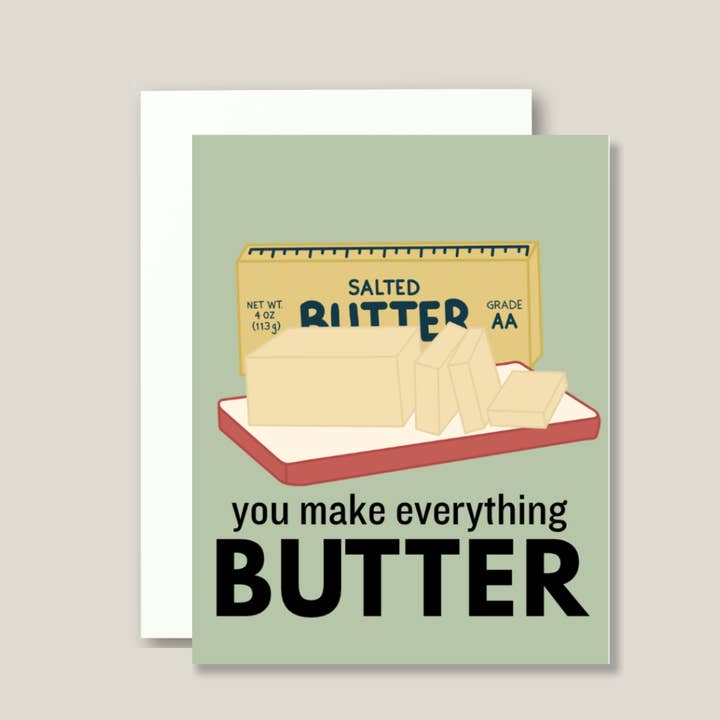 You Make Everything Butter | Blank Inside for wholesale by Pretty Pages