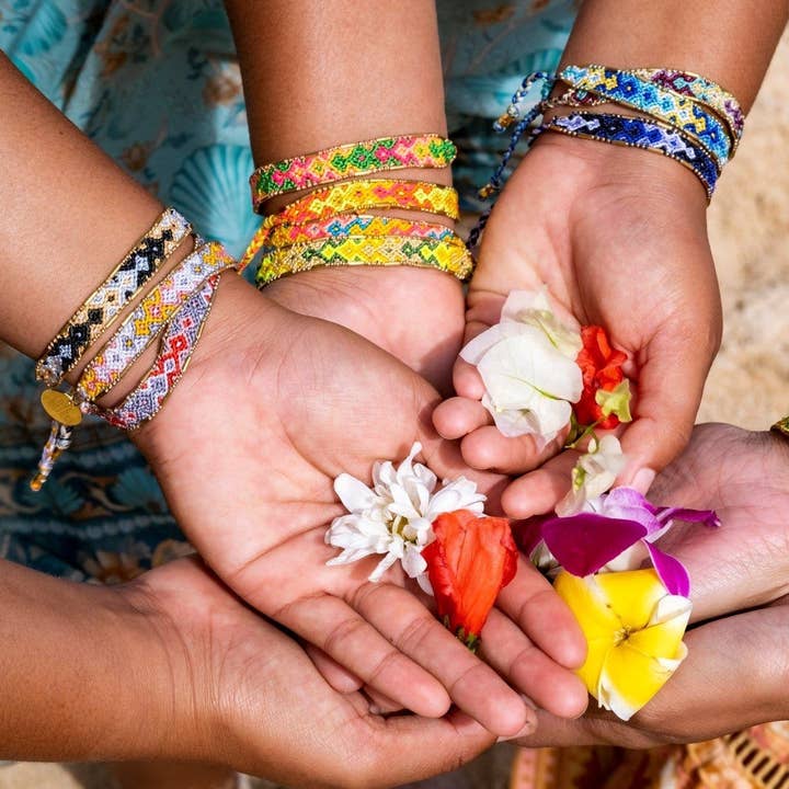 Love Is Project - Vendita all'ingrosso Bracciale in tessuto/intrecciato - Bracciale dell'amicizia Bali — Twilight Dawn
