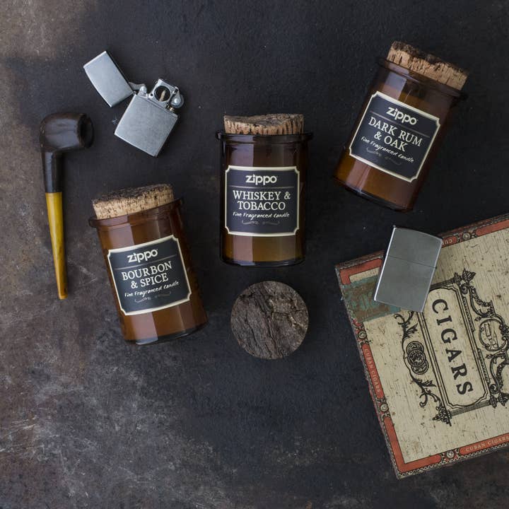 Zippo Manufacturing Company - Wholesale Jar/Filled Candle - Whiskey & Tobacco Spirit Candle