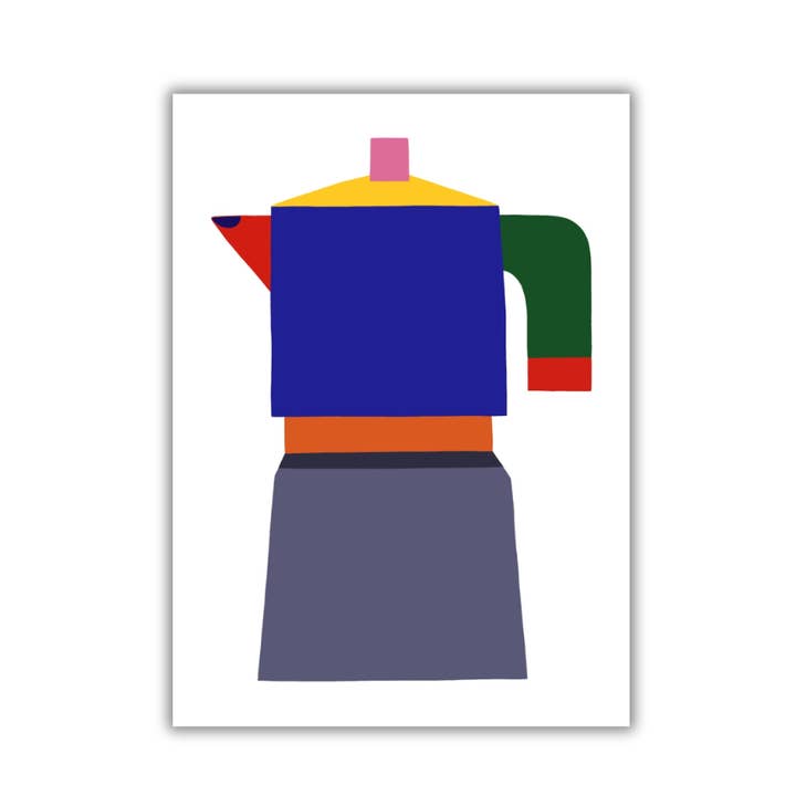 Cafeteira #9 - impressão fine art 18x13 cm por atacado de Colorobe