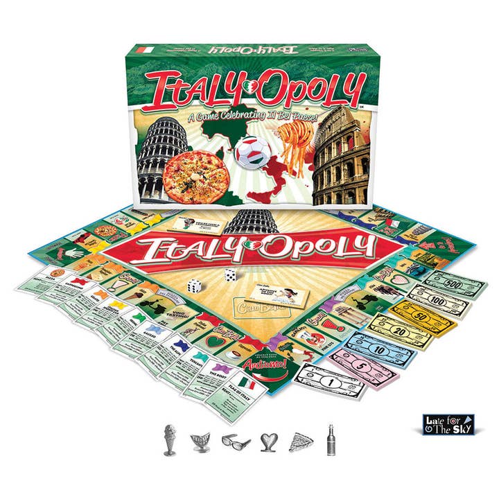 Outset Games and Cobble Hill Puzzles - Wholesale Board Game - Italy-Opoly Board Game