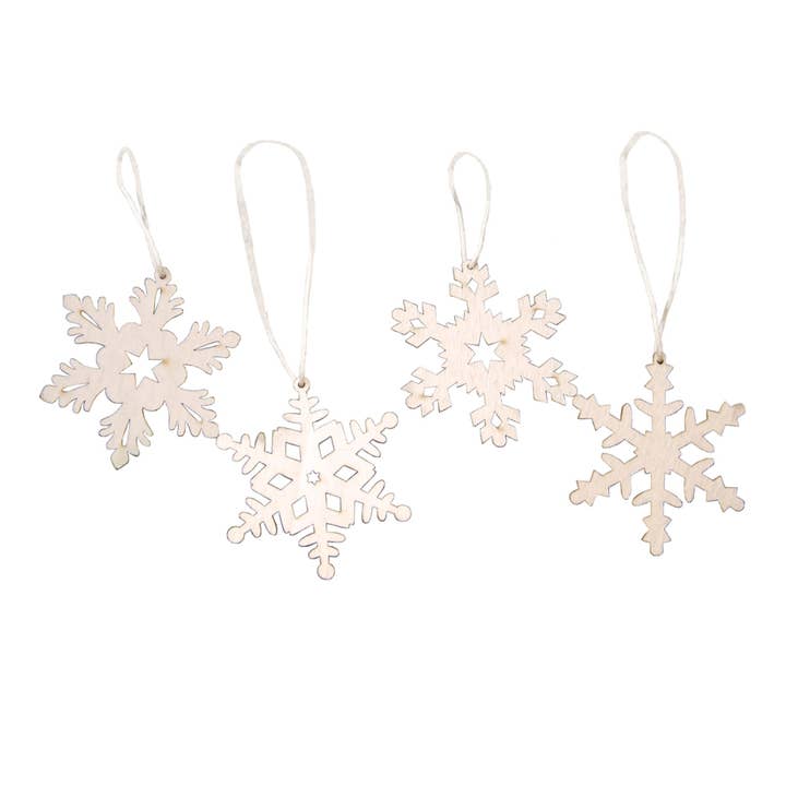 The Hearthside Collection - Wholesale Ornament Set - 24/Set, Snowflake Ornaments
