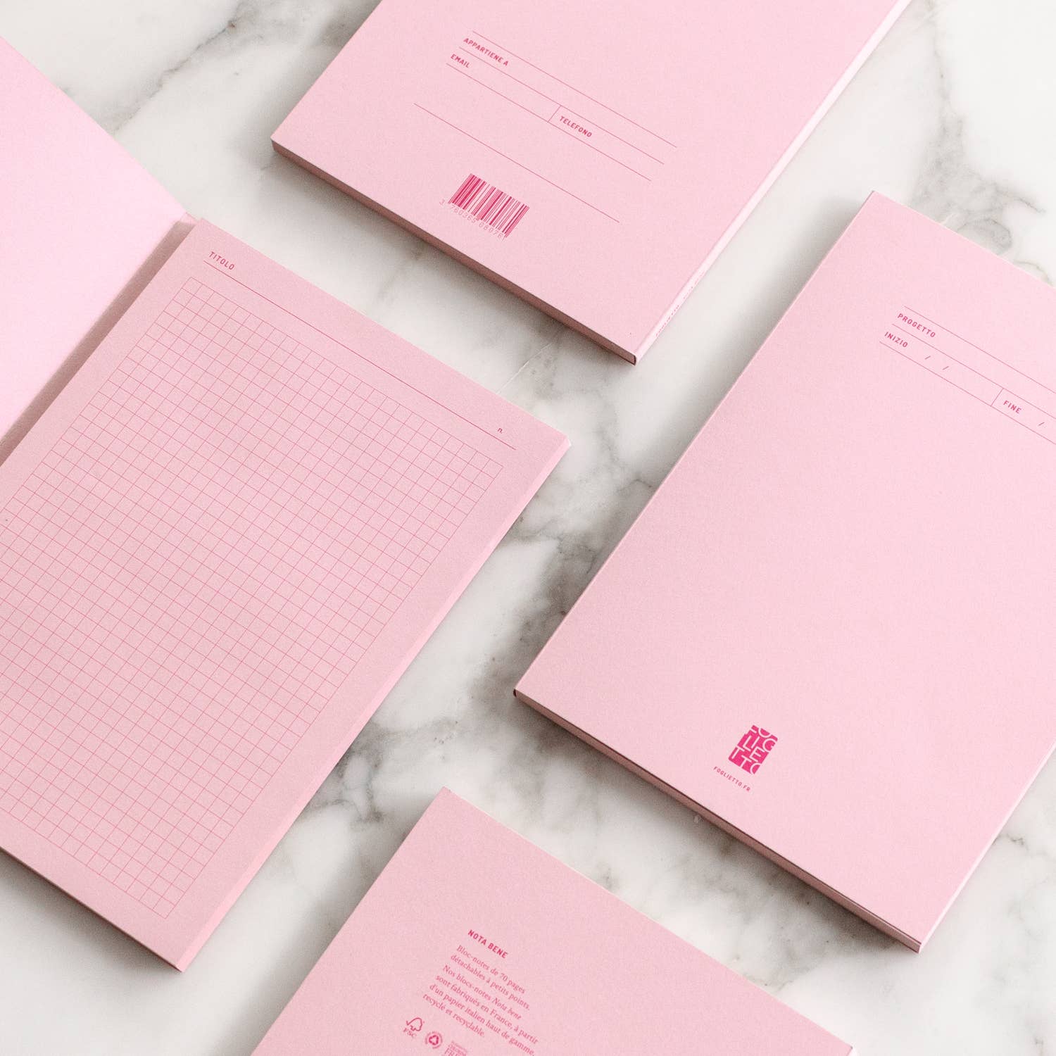 Foglietto - Venta al por mayor Libretas - Bloc de notas « Nota bene » con hojas desprendibles19