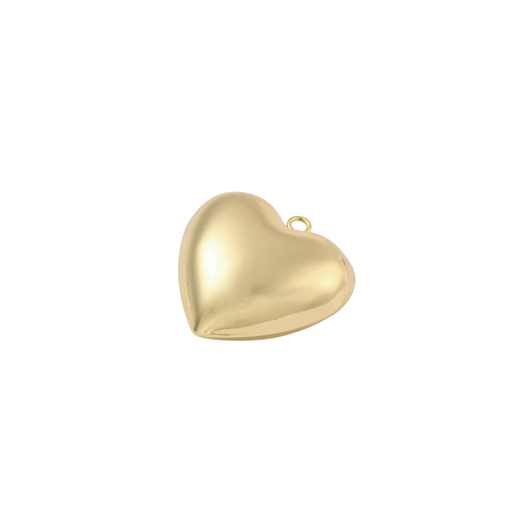 The Charm Bar Company - Wholesale Individual Charm/Pendant - Gold Embrace Heart Charm1