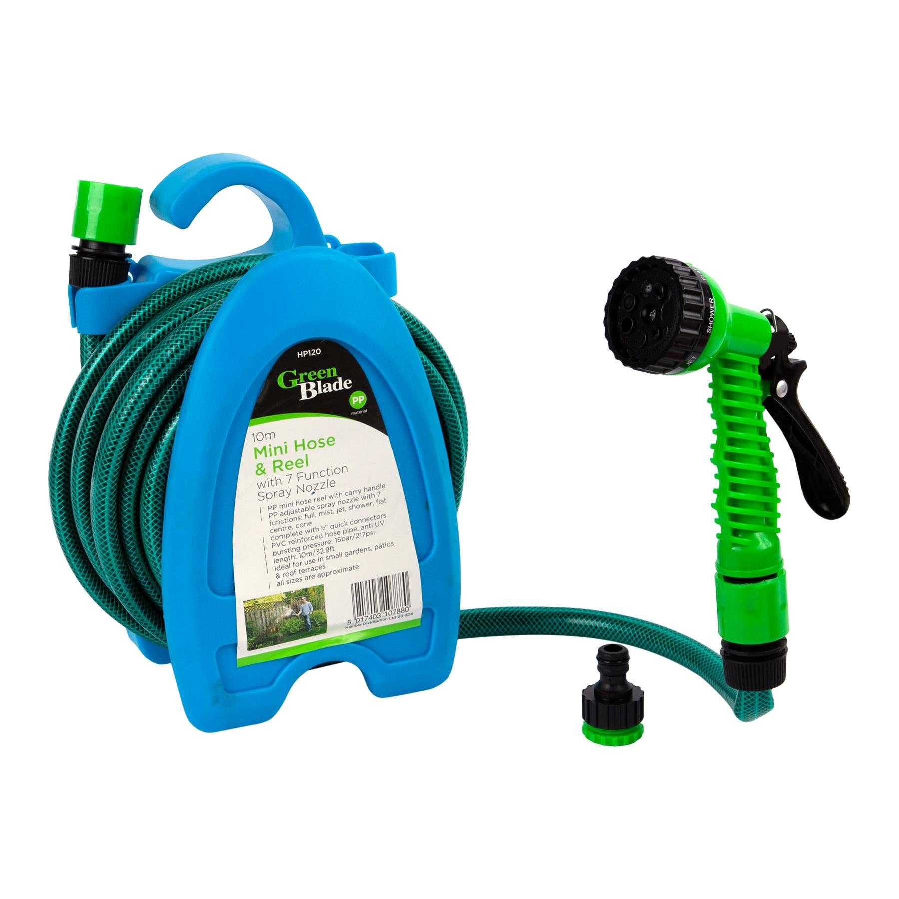 Rinkit Ltd – wholesale Trädgårdsverktyg – 10m Mini Slang med Sprutpistol - Av Green Blade0