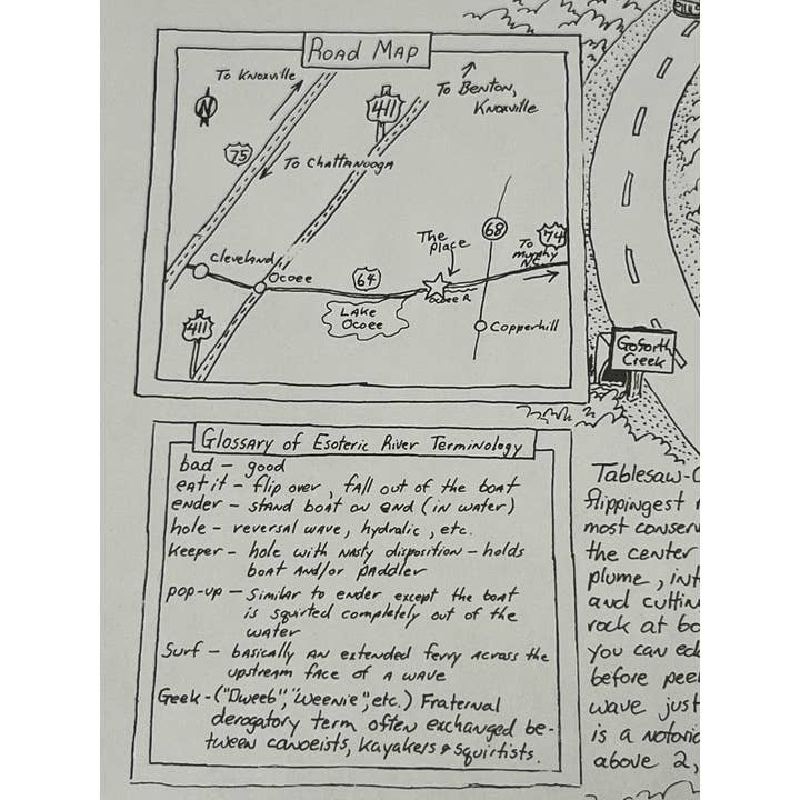 AdventureKEEN - Wholesale Map - Ocoee: River Map by William Nealy1