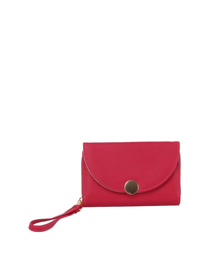 Calin front flap wallet with a wristlet for wholesale by HR CORP