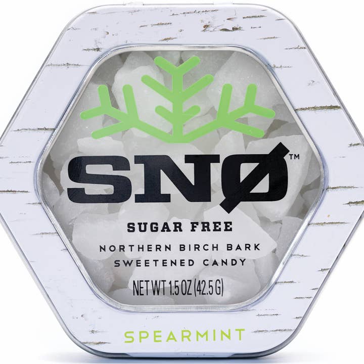 Spearmint Sugar Free Candy - Keto & Vegan | 6 Tins for wholesale by SNØ