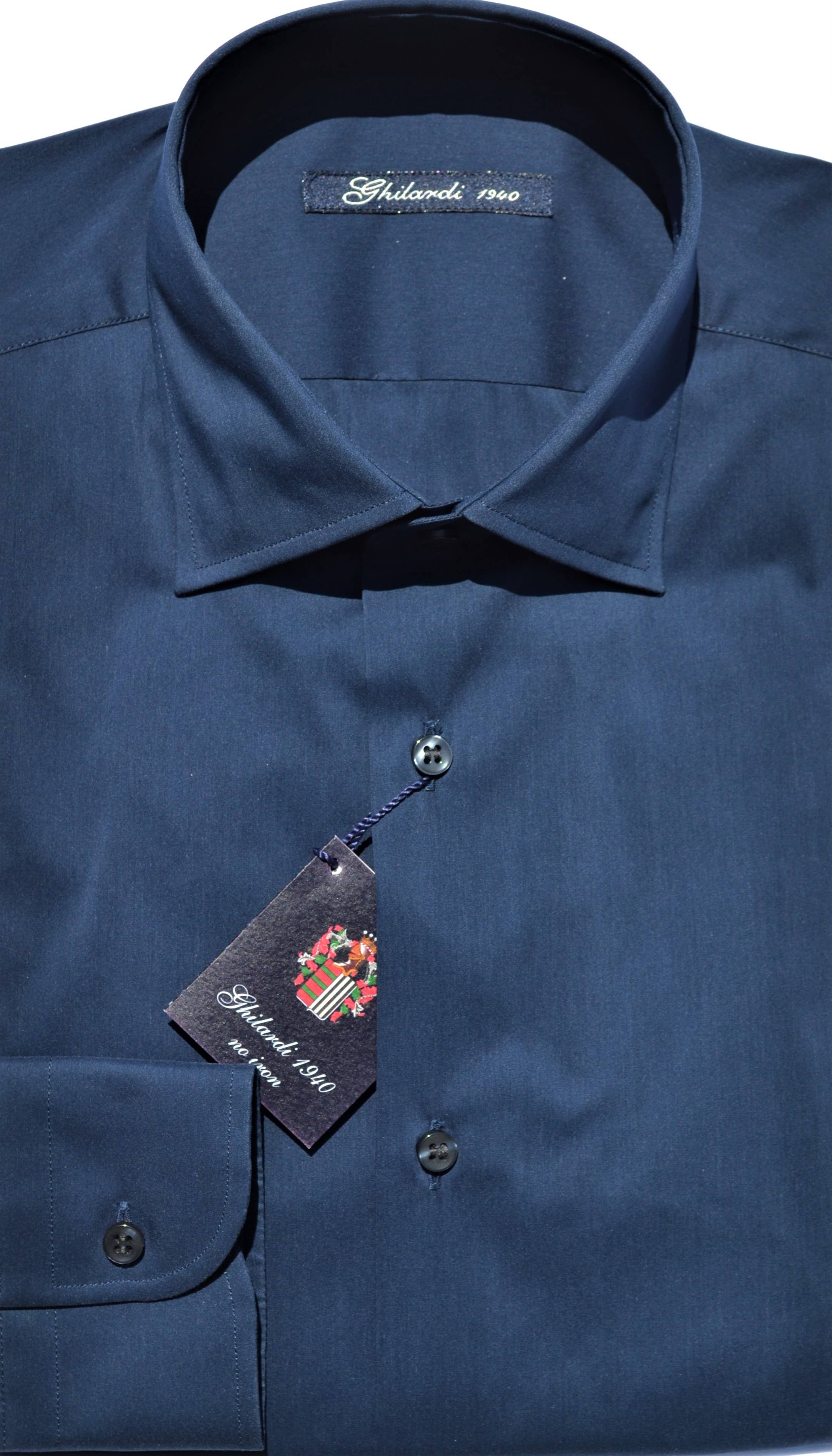 GHILARDI 1940,  E. MECCI - Wholesale Shirt - Men's - Men's shirt in super stretch stretch Made in Italy3