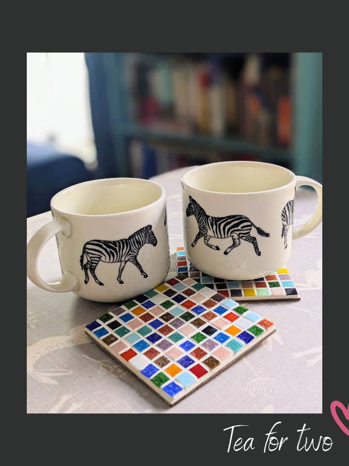 4 x Coaster DIY Mosaic Kit, Roman Style for wholesale by Montet Designs