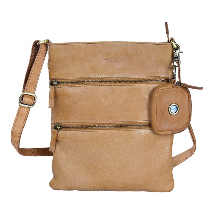 Dog Walking Crossbody Bag Made of Leather NJ-26 Lisbon 1052 for wholesale by Nijens