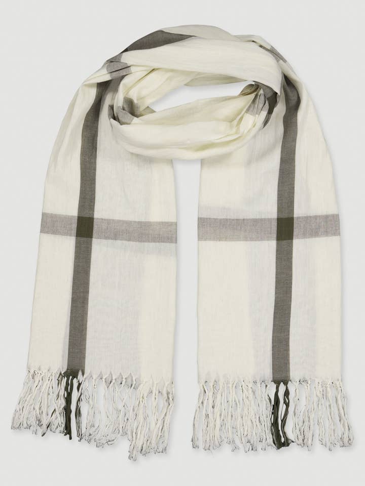 ORGANIC COTTON SCARF NAKO FAIR TRADE PRODUCT for wholesale by Veraluna Sustainable Clothing