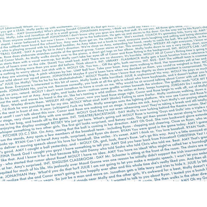Fade Out Prints - Wholesale Art Print - Booksmart Film Script Movie Poster Art Print