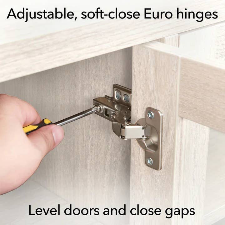 Beige Compact Wood Grain Accent Cabinet With Adjustable Shelf for wholesale on Faire11