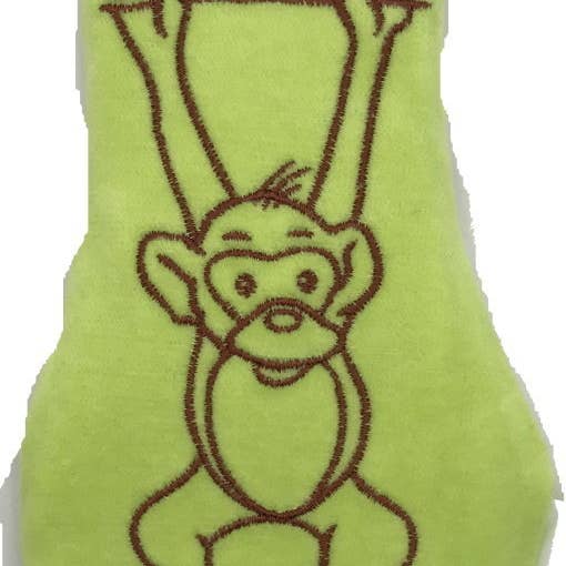 Doudou varmvattenflaska apa grön för wholesale av Éco-conseils