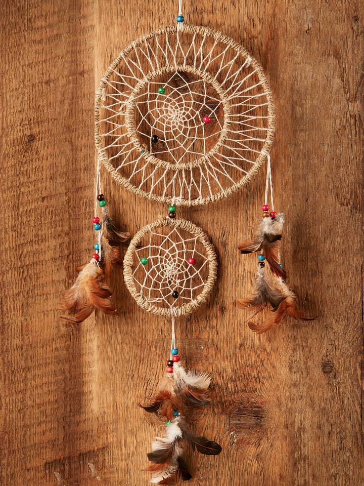 Acchiappasogni grande naturale con perline per la vendita all'ingrosso da parte di Namaste