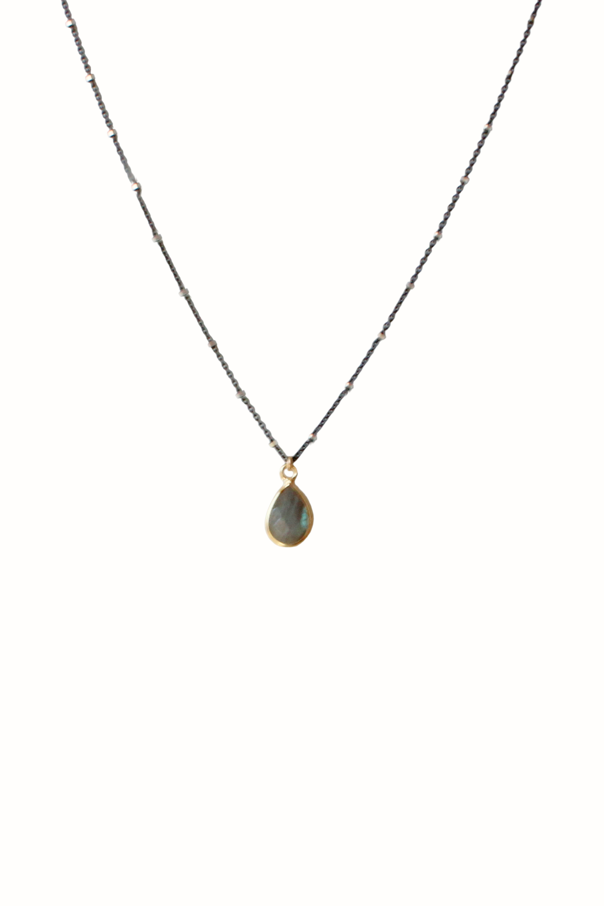 Rebecca Scott Jewelry - Vendita all'ingrosso Collana con ciondolo/pendaglio - Delicata collana con ciondolo a goccia Moonstone1