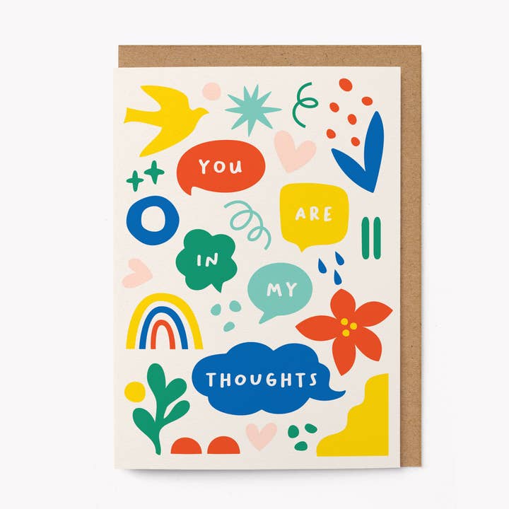 You are in my thoughts card - Thinking of you card for wholesale by Graphic Factory