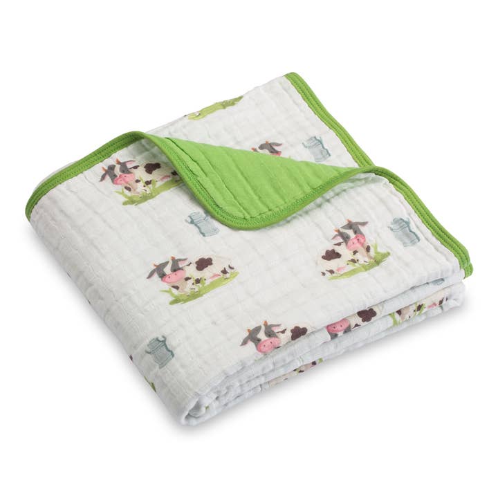 Coperta in Mussola per Bambini e Neonati Tema Fattoria Moo Moo Qui per la vendita all'ingrosso da parte di LollyBanks