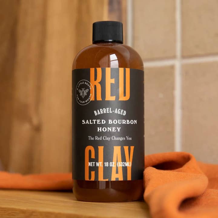 Red Clay Hot Sauce - Wholesale Honey - Bourbon Barrel Aged Salted Honey - Southern Honey, USA Made
