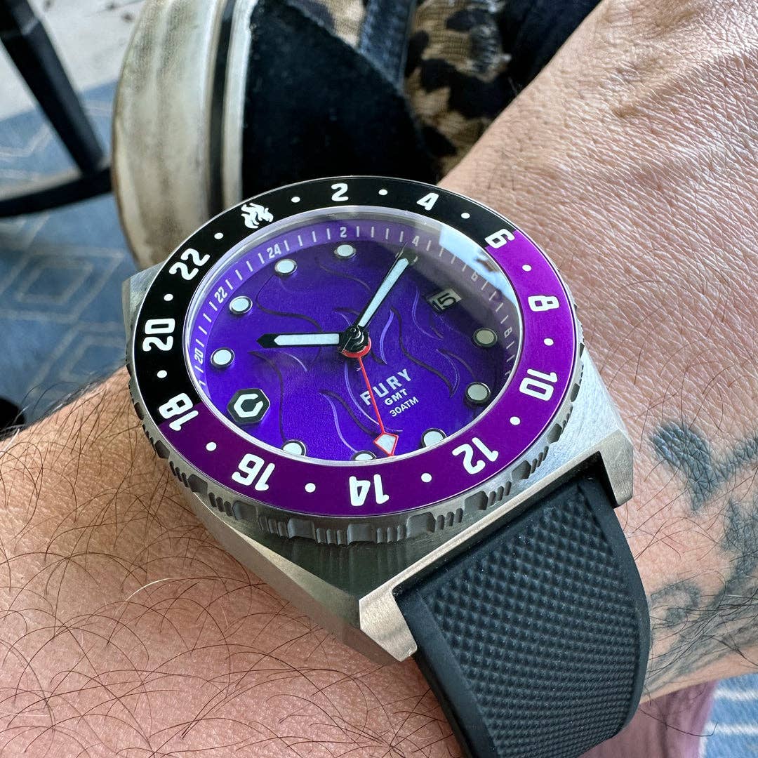 Core Time Pieces - Venta al por mayor Reloj de pulsera - Hombre - Fury GMT Púrpura Profundo1