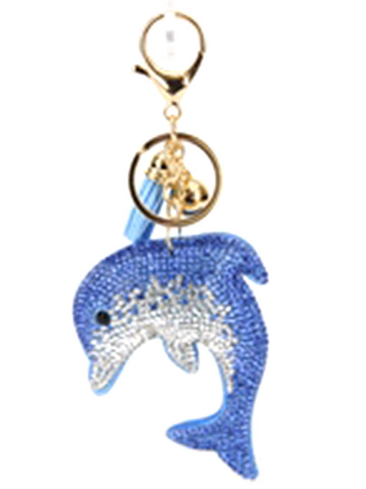 RHINESTONE DOLPHIN KEYCHAIN KC444X-068 for wholesale by anbfashion