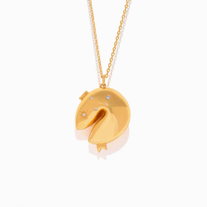 Girls Crew - Wholesale Locket Necklace - Fortune Cookie Locket Necklace