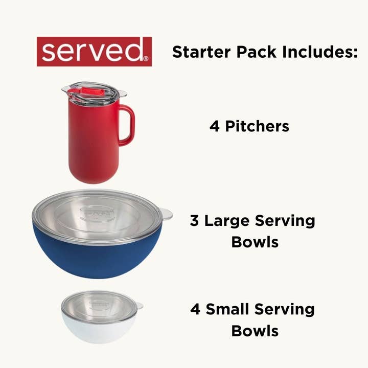 served - Wholesale Serve Bowl - Vacuum-Insulated Pitchers & Serving Bowls Starter Set2