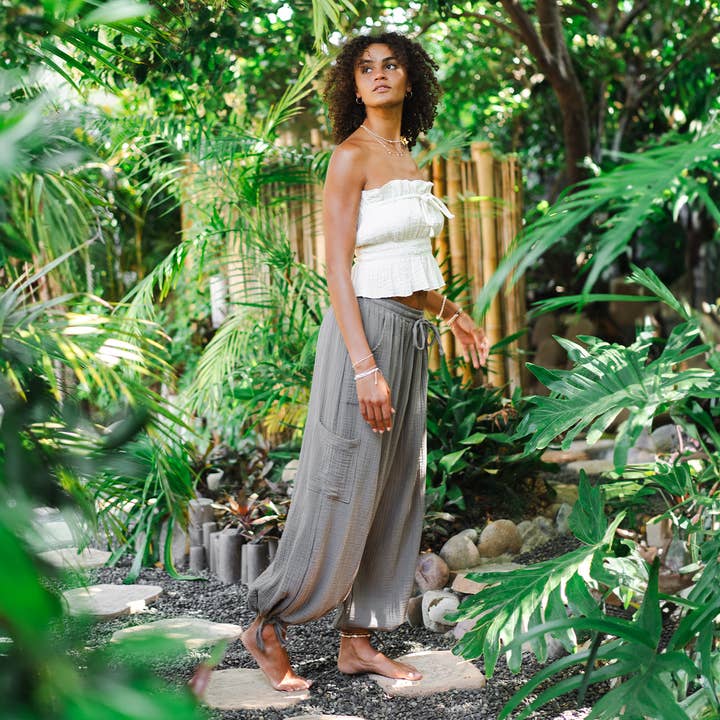 Lotus and Luna - Wholesale Pants - Women's - Granite Adventure Cargo Pants