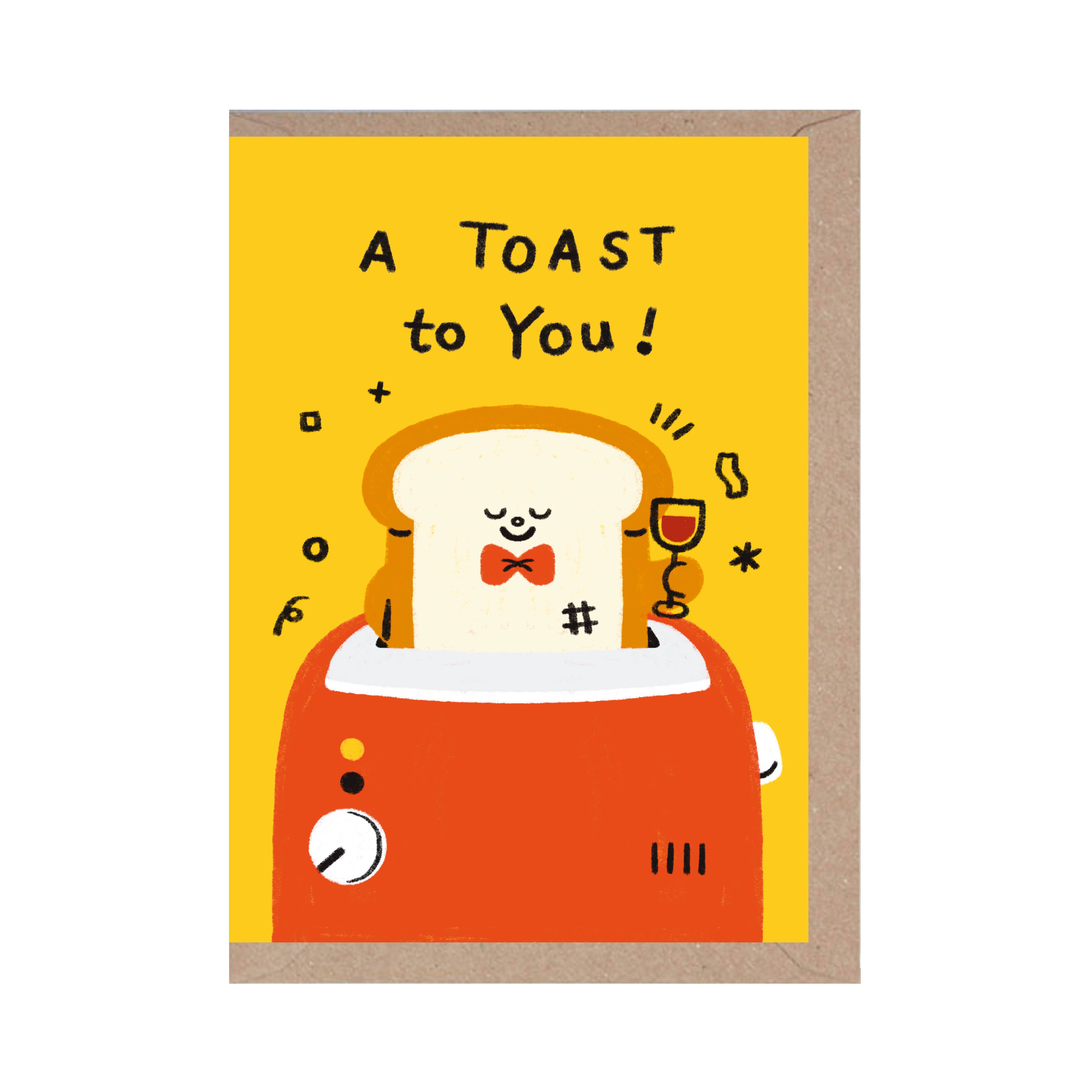 Rumble Cards (US Duties & Taxes Paid) - Wholesale Congratulations Card - A Toast To You - Raise A Toast - Wedding - Celebrate Card