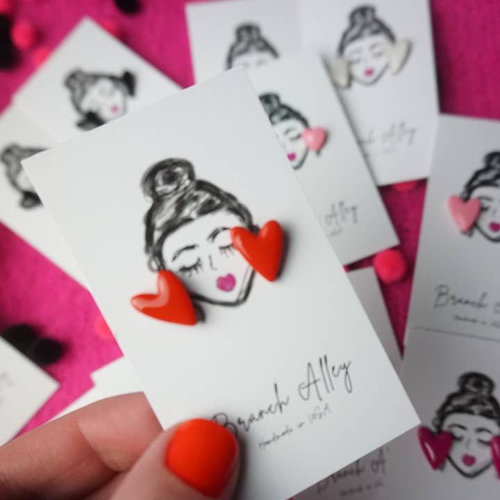 Liten hjärtbult röd för wholesale av Branch Alley