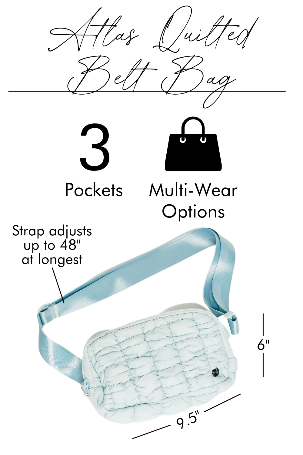 modern and chic - Wholesale Belt Bag - Women's - Atlas Puffer Crossbody Fanny Belt Bag2