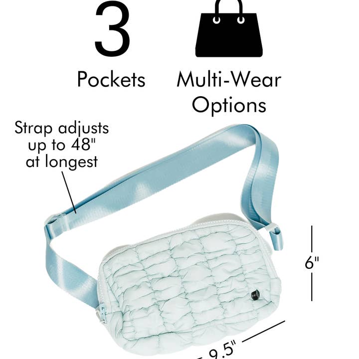 modern and chic - Wholesale Belt Bag - Women's - Atlas Puffer Crossbody Fanny Belt Bag2
