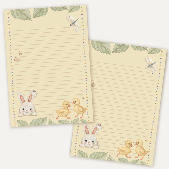 Taccuino A5 con coniglietto primaverile e anatroccoli per la vendita all'ingrosso da parte di Appeloogje