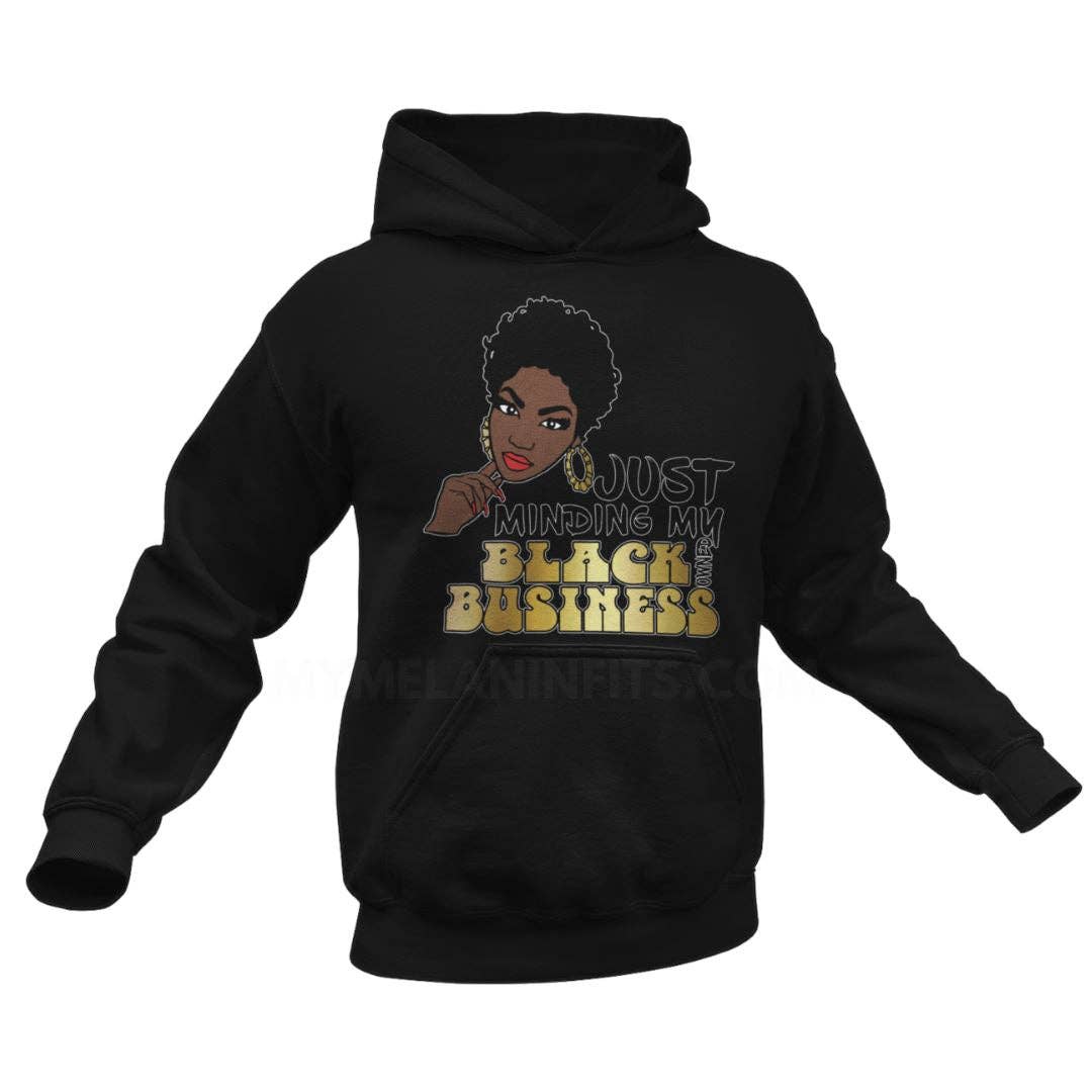 My Melanin Fits - Wholesale Screen Printed T-Shirt - Women's - Minding My Black Owned Business5