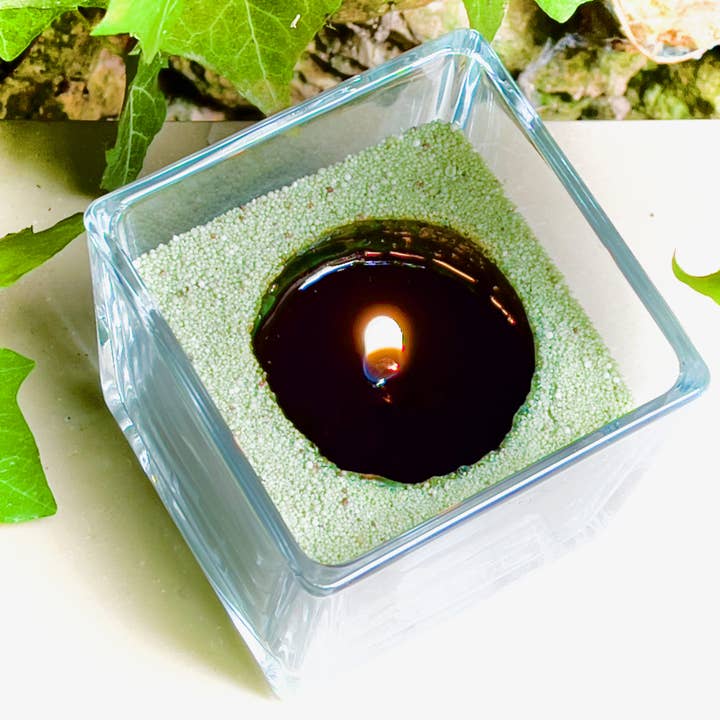 Les Allumées - Sables de bougie - Vendita all'ingrosso Candela in vasetto - Sabbia per candele verde celadon CANDLE SAND1