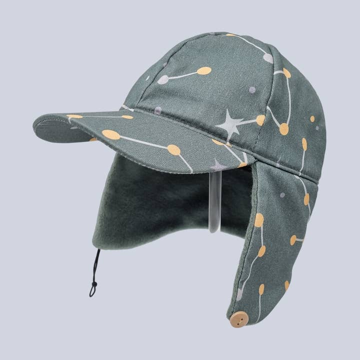 Gorra de béisbol orgánica con solapa impermeable Spaceman para venta al por mayor de Kapbula Organics