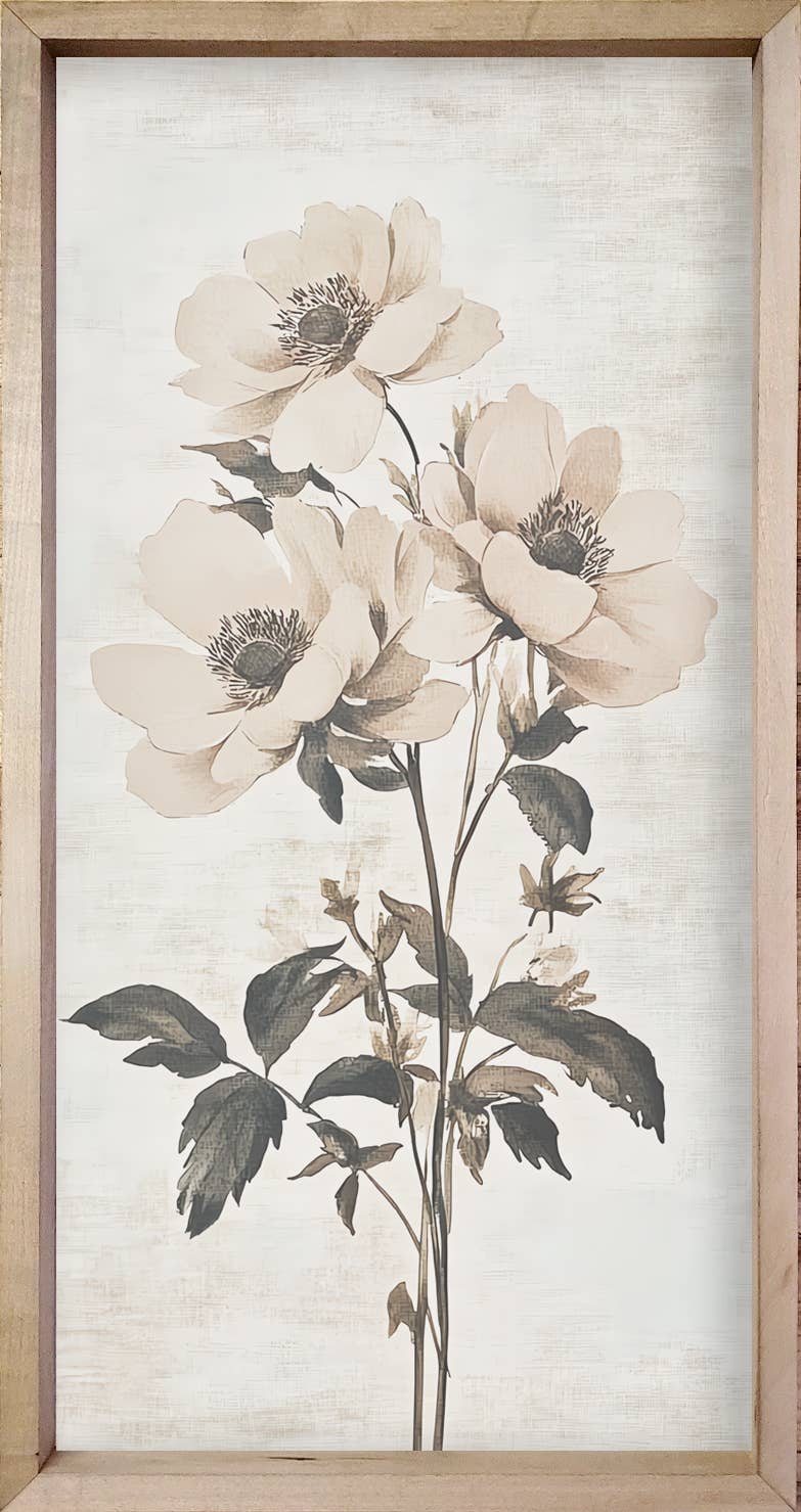 Brayden and Brooks - Wholesale Gallery Wall Set - 35x18 White Vintage Botanicals3