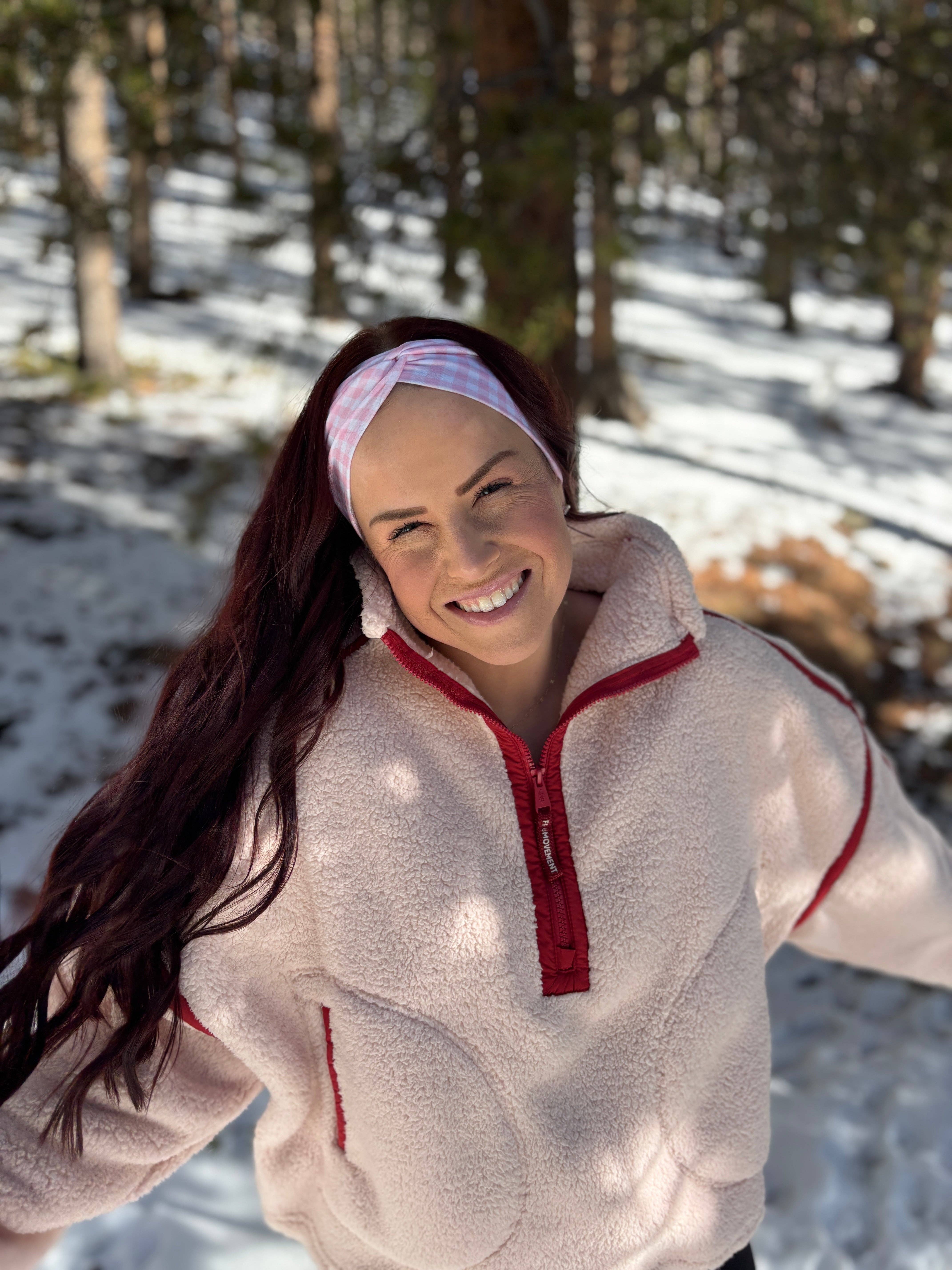 Lilac Market Headbands - Wholesale Fashion Headband - Women's - Simply Gingham in Pink1