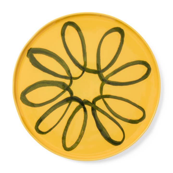 Couleur Nature - Wholesale Charger plate - Amalfi Service Charger Plate Mustard - 12.6" Diameter