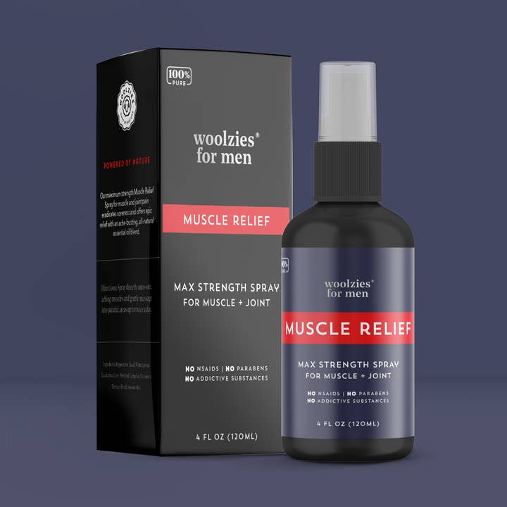 Woolzies - Wholesale Pain relief spray/cream - Men's Muscle Relief 4 oz0