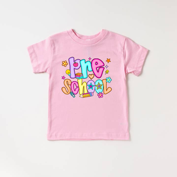 Preschool Girls Back to school grade Kids Toddler Shirt for wholesale by Benny & Ray Apparel