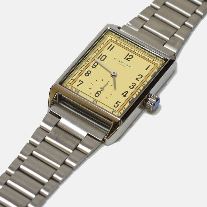 Curated Basics - Vente Montre – homme - Montre rectangulaire classique