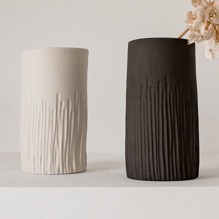 Claycraft - Wholesale Vase - Handmade artisanal raw wabi-sabi design ceramic vase0